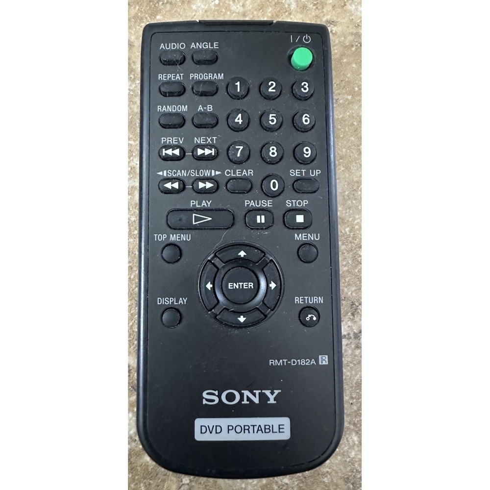 Sony RMT-D182A Portable DVD Player Remote Control DVP-FX810 DVP-FX850 DVP-FX805K